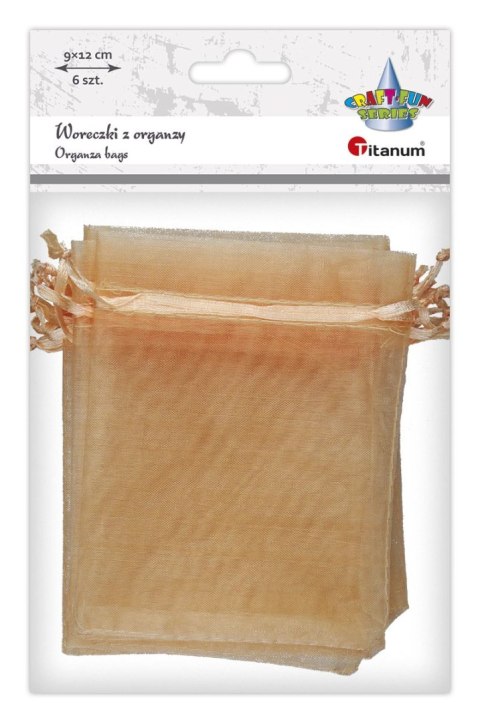 Titanum Organza Craft-Fun Series Woreczki z organzy łososiowy Titanum (25BJ033127-5)