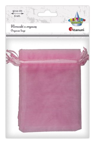 Titanum Organza Craft-Fun Series Woreczki z organzy różowe Titanum (25BJ033127-3)