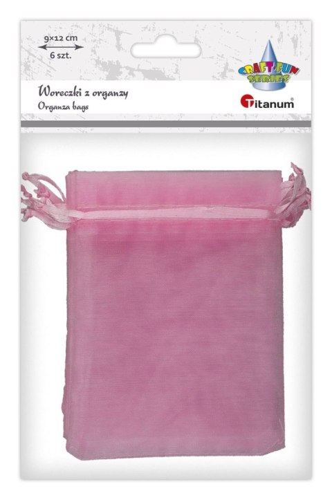 Titanum Organza Craft-Fun Series Woreczki z organzy różowe Titanum (25BJ033127-3)