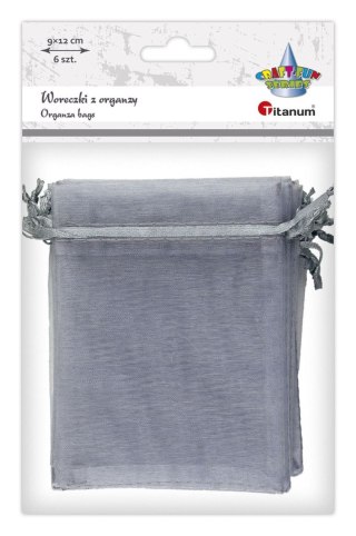 Titanum Organza Craft-Fun Series Woreczki z organzy szare Titanum (25BJ033127-4)