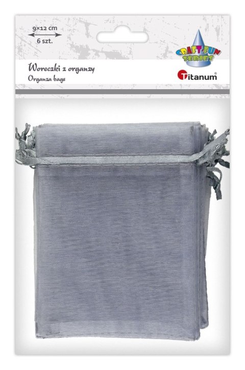 Titanum Organza Craft-Fun Series Woreczki z organzy szare Titanum (25BJ033127-4)