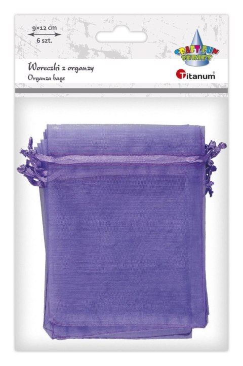Titanum Organza Craft-Fun Series Woreczki z organzy wrzosowe Titanum (25BJ033127-7)