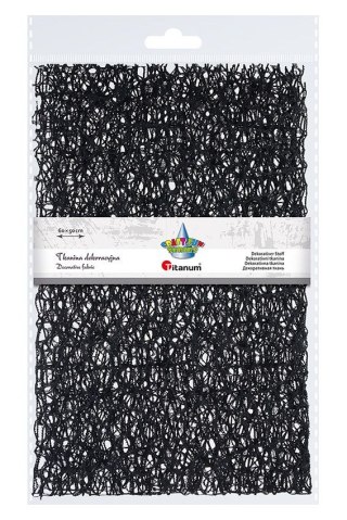 Titanum Ozdoba materiałowa Craft-Fun Series siatka koronkowa czarna Titanum (25CR0331-18)