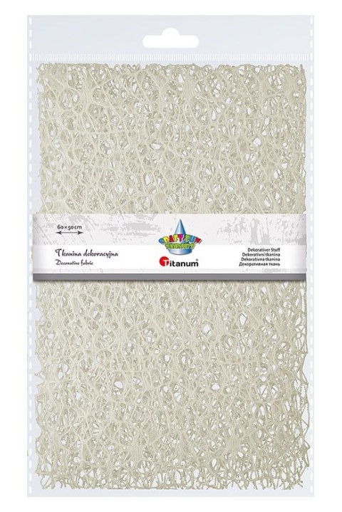 Titanum Ozdoba materiałowa Craft-Fun Series siatka koronkowa kremowa Titanum (25CR0331-16)