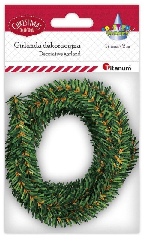 Titanum Ozdoba świąteczna Craft-Fun Series Girlanda zielona Titanum (BJ25042706)