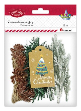 Titanum Ozdoba świąteczna Craft-Fun Series Zestaw do dekoracji prezentu Titanum (25YX0514-8)