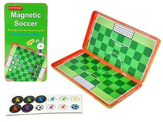 Adar Gra zręcznościowa piłkarzyki magnetyczne, w metalowym pudełku Adar (608580)