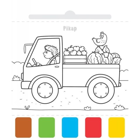 Aksjomat Książka dla dzieci Użyj wody, zbudź kolory! Na wsi Aksjomat