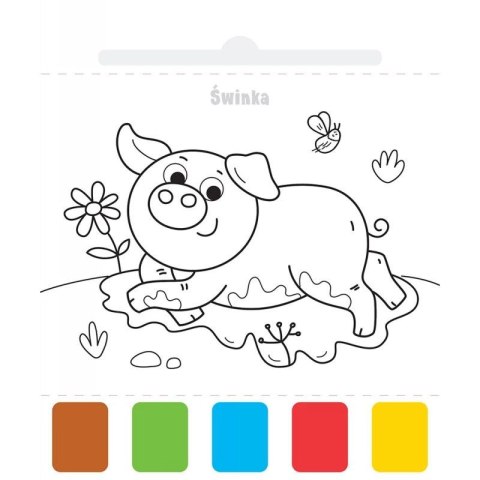 Aksjomat Książka dla dzieci Użyj wody, zbudź kolory! Na wsi Aksjomat