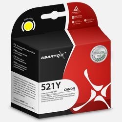 Asarto Tusz (cartridge) alternatywny Canon CLI521Y yellow 9ml Asarto (AS-C521Y)