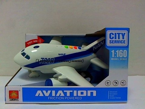 Bigtoys Samolot światło/dźwięk 19 cm Bigtoys (BSAM2326)