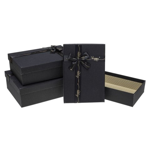 Rozette Pudełko na prezent [mm:] 220x295 Rozette (PUG-20P16-PR BLACK set 3)