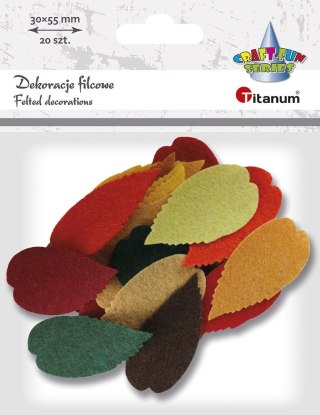 Titanum Ozdoba filcowa Craft-Fun Series Liście Titanum (3639)