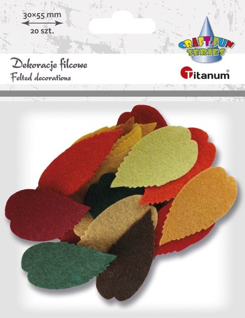 Titanum Ozdoba filcowa Craft-Fun Series Liście Titanum (3639)