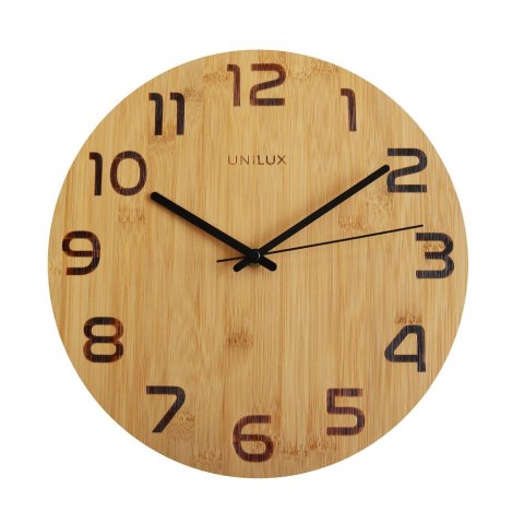 Unilux Zegar ścienny Palma bamboo drewno Unilux (400140806)