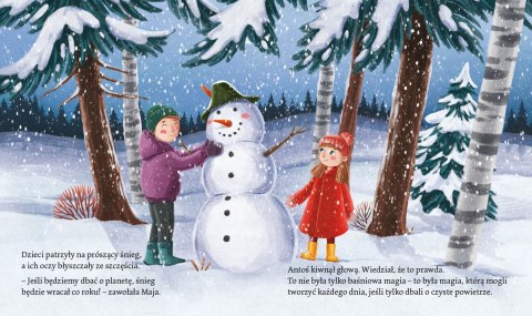 Aksjomat Książka dla dzieci Pani zima i poszukiwanie zaginionego śniegu Aksjomat
