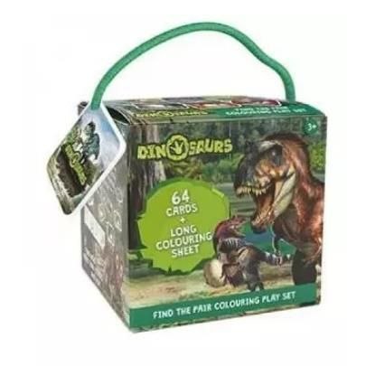 Alba Moli Gra logiczna Memory + kolorowanka Dino Alba Moli (5617)