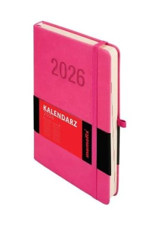 Antra Kalendarz książkowy (terminarz) 2026 MEMOFIX DNS A5 Antra (różowy)