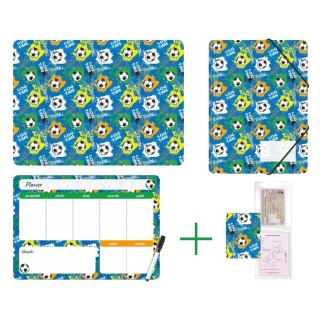 Biurfol Zestaw szkolny Football 4 el. Biurfol (KPL-NADRUK-01-34)