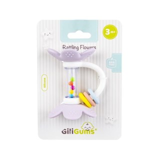 Giligums Grzechotka GRZECHOCZĄCE KWIATKI LILA Giligums (GG30050)