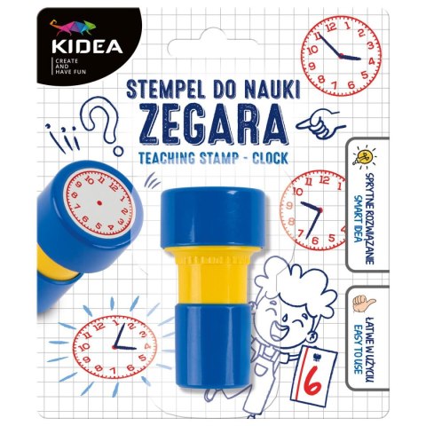 Kidea Zestaw pieczątek STEMPEL DO NAUKI ZEGARA Kidea (SNZKA)