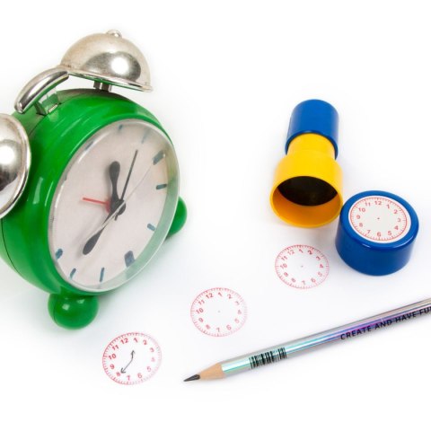 Kidea Zestaw pieczątek STEMPEL DO NAUKI ZEGARA Kidea (SNZKA)
