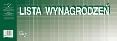 Michalczyk i Prokop Druk offsetowy Lista wynagrodzeń 1/2 A3 50k. Michalczyk i Prokop (P-3)