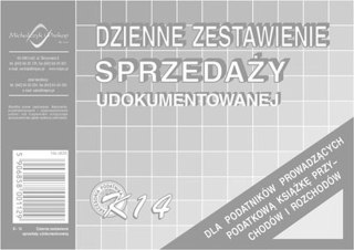Michalczyk i Prokop Druk offsetowy dzienne zestawienie sprzedaży A6 50k. Michalczyk i Prokop (K-14)