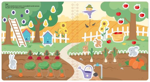 Morex Książka dla dzieci Naklej odklej. Na wsi. Morex