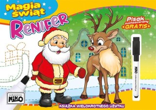 Niko Książeczka edukacyjna magia świąt Renifer Niko