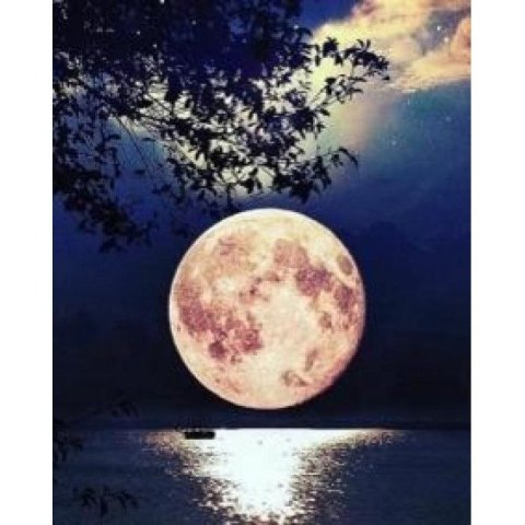 Norimpex Zestaw kreatywny malowanie po numerach - księżyc Norimpex (NO-1005598)