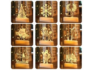 One Dollar Lampki świąteczne Led 3d z podstawką 17cm One Dollar (356238)