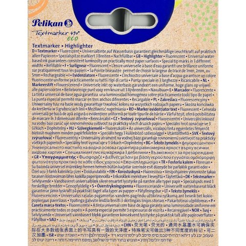 Pelikan Zakreślacz neon 490 Eco 4 szt wkład mix Pelikan (300009883)