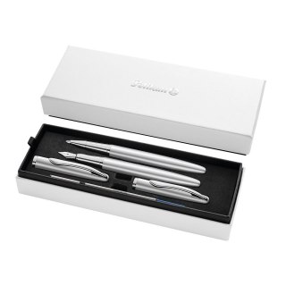 Pelikan Zestaw piśmienniczy Jazz Noble Elegance silver pióro wieczne + pióro kulkowe Pelikan (400197476)