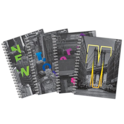 TOP-2000 Kołozeszyt (kołonotatnik) City A5 100k. 70g krata TOP-2000 (400169509)