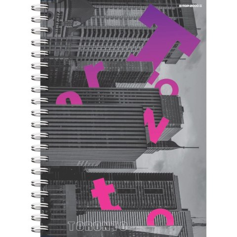 TOP-2000 Kołozeszyt (kołonotatnik) City A5 100k. 70g krata TOP-2000 (400169509)