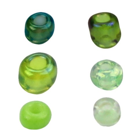 Titanum Koraliki kreatywne Craft-Fun Series tonacja zielona Titanum (25BR011)