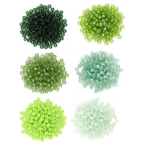 Titanum Koraliki kreatywne Craft-Fun Series tonacja zielona Titanum (25BR011)