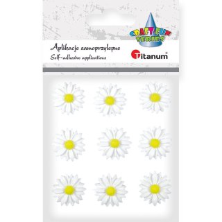 Titanum Kwiaty Craft-Fun Series samoprzylepne z żywicy Titanum (18BR-51)