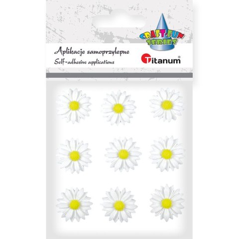 Titanum Kwiaty Craft-Fun Series samoprzylepne z żywicy Titanum (18BR-51)