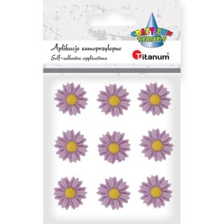 Titanum Kwiaty Craft-Fun Series samoprzylepne z żywicy Titanum (18BR-52)