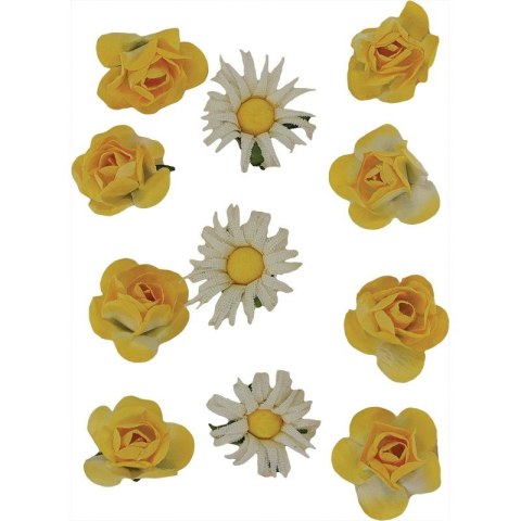 Titanum Ozdoba papierowa Craft-Fun Series Papierowe kwiatki na druciku Titanum (18BR-54)