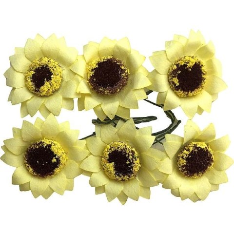 Titanum Ozdoba papierowa Craft-Fun Series słoneczniki na druciku Titanum