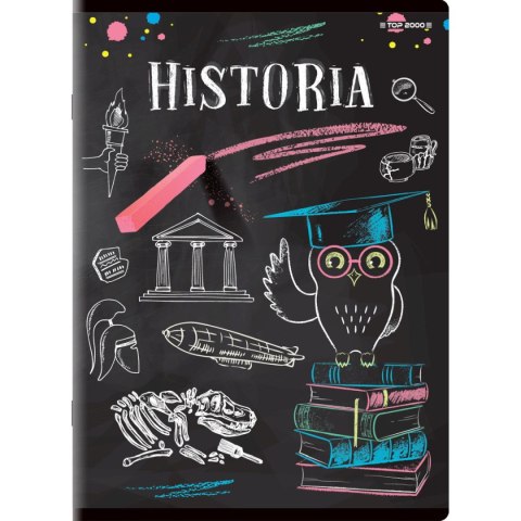 Top 2000 Brulion tematyczny historia A5 80k. 70g krata Top 2000 (400132312)
