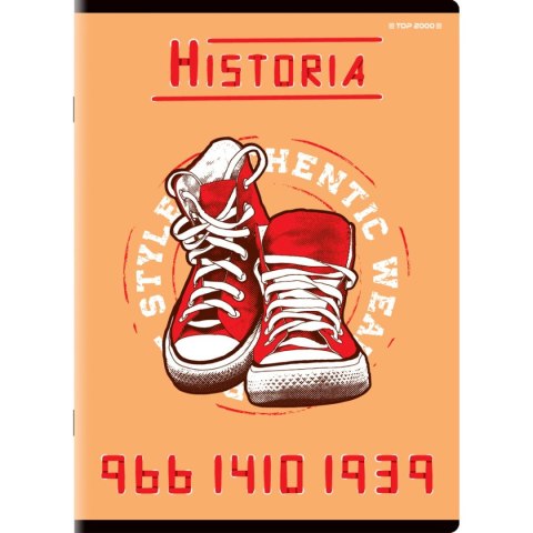 Top 2000 Brulion tematyczny historia A5 80k. 70g krata Top 2000 (400132312)