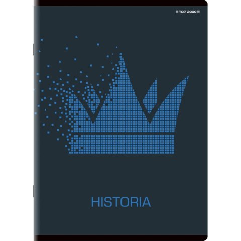 Top 2000 Brulion tematyczny historia A5 80k. 70g krata Top 2000 (400132312)