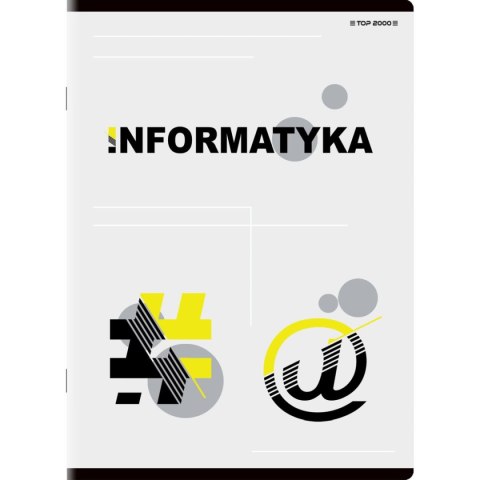 Top 2000 Brulion tematyczny informatyka A5 80k. 70g krata Top 2000 (400132321)