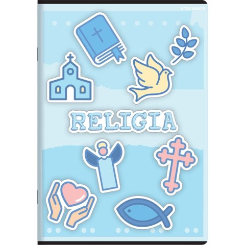 Top 2000 Zeszyt tematyczny religia A5 32k. 70g krata Top 2000 (400168988)