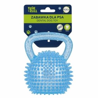 Trik Roll Gadżet Zabawka dla psa Piłka 9,5cm z uchwytem niebieska Trik Roll (560677)