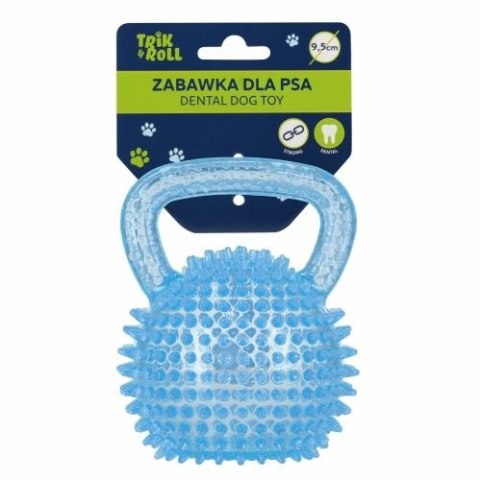 Trik Roll Gadżet Zabawka dla psa Piłka 9,5cm z uchwytem niebieska Trik Roll (560677)